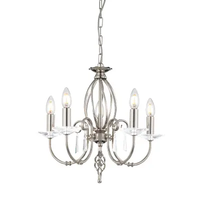 Elstead Aegean Lestenec s 5 lučmi, polirani nikelj, E14