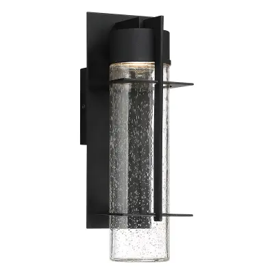 Quintiesse Quoizel Eames Vgrajena LED zunanja moderna stenska svetilka Earth Black, 3000K, IP44