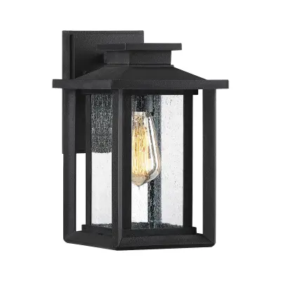 Elstead Quoizel Wakefield Zunanja stenska svetilka Earth Black, IP44