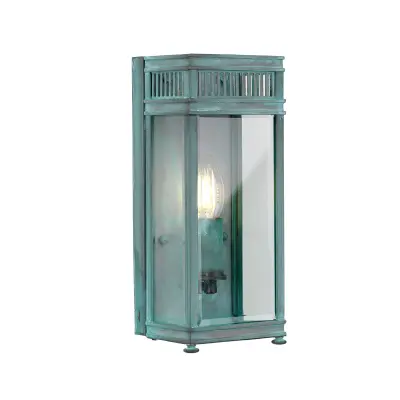 Elstead Holborn Zunanja stenska svetilka Verdigris, IP44