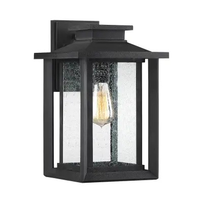 Elstead Quoizel Wakefield Zunanja stenska svetilka Earth Black, IP44
