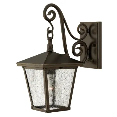 Elstead Trellis 1 zunanja majhna stenska svetilka Regency Bronze IP44, E27