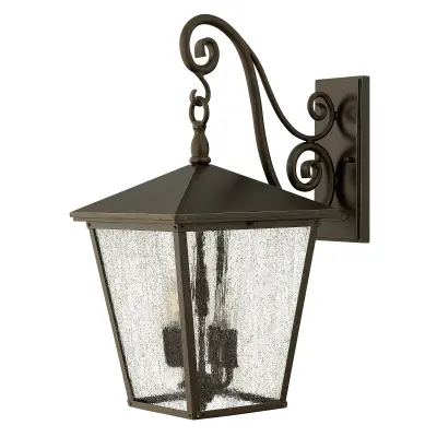 Elstead Trellis Zunanja velika stenska svetilka s 4 lučmi, Regency bronasta, IP44, E14