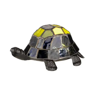Elstead Tiffany Animal Lamps Vgrajena LED svetilka Tiffany v obliki želve, vintage bron