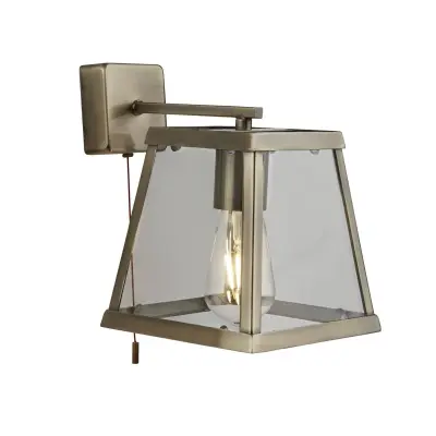 Searchlight Voyager Stenska svetilka z 1 lučjo, antična medenina, E27