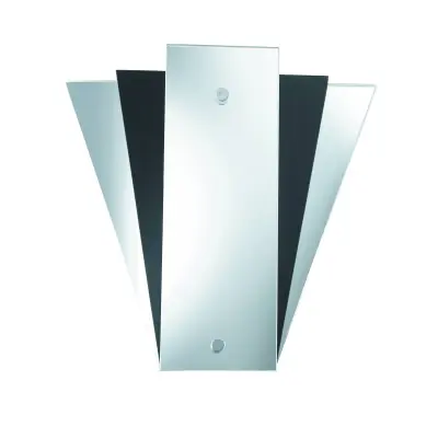 Searchlight Notranja stenska svetilka z ogledalom, 1 luč, s črnim steklom, ventilatorjem, E14
