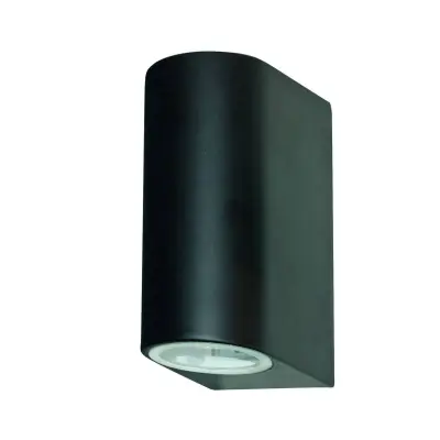 Searchlight Outdoor Zunanja LED stenska svetilka, 2 lučki, črna, liti aluminij, IP44