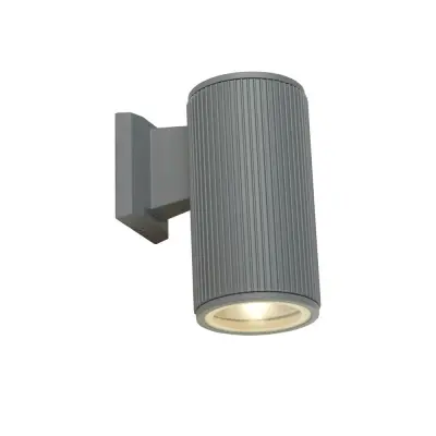 Searchlight Outdoor Stenska svetilka za verando z 1 lučjo - siva s prozornim steklenim difuzorjem