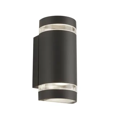 Searchlight Outdoor Zunanja stenska svetilka z 2 lučema, gor in dol, siva IP44, GU10