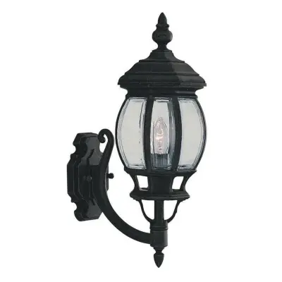 Searchlight Bel Aire Zunanja stenska svetilka z 1 lučjo, črna, IP44, E27