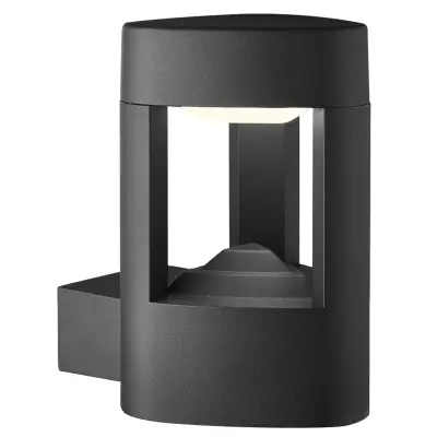 Searchlight Michigan LED zunanja aluminijasta stenska svetilka sive barve IP54