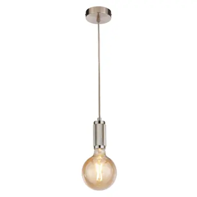 Searchlight Viseči kabel satenasto srebrn, siv pleten kabel