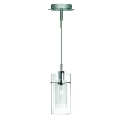 Searchlight Duo 1 1 viseča stropna svetilka, kromirana, steklena, enojna, E14