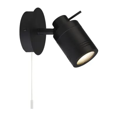 Searchlight Samson 1 stenski nosilec za kopalniško svetilko IP44, mat črna IP44
