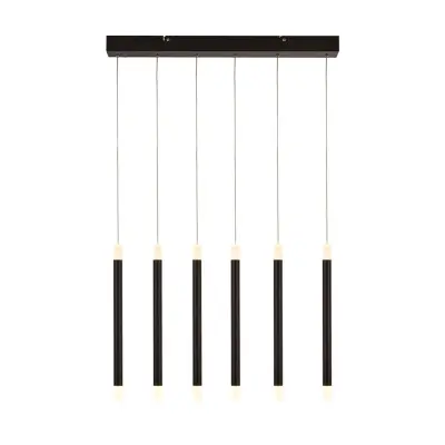 Searchlight Wands Viseča svetilka s 6 LED lučkami, črna, 2700K