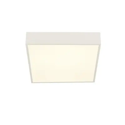 Searchlight Zeus 1-svetilna kvadratna stropna svetilka za kopalnico, bela IP44 3000K