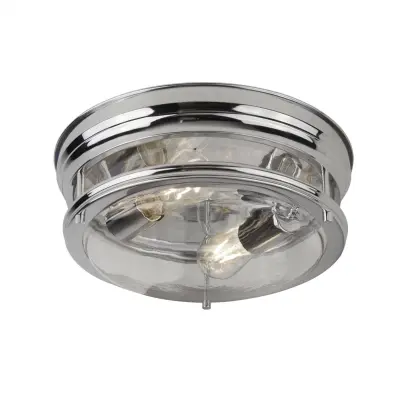 Searchlight Edinburgh Stropna svetilka za kopalnico z 2 lučema, kromirana, IP44, E27