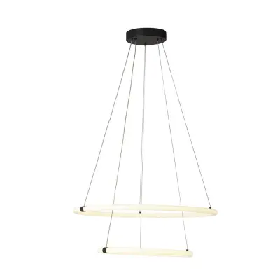 Searchlight Revolve Obesek z 2 LED-lučema, mat črn, 3000K