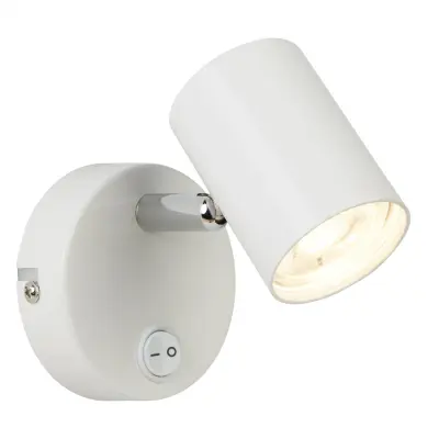 Searchlight Rollo Integrirana LED notranja stenska svetilka z 1 lučjo, bela