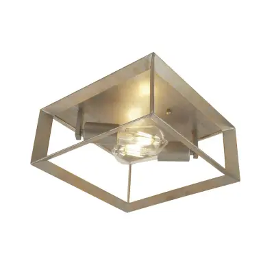 Searchlight Heaton Stropna svetilka z 2 lučema, srebrna, zlata, E27