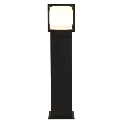 Searchlight Athens Zunanji LED steber z 1 lučjo, lito litje, opalni senčnik IP54 3000K