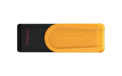 USB disk Kingston 512GB DT Exodia S, 3.2 Gen1, črn/rumen, z vrtljivim pokrovčkom