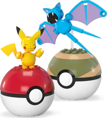 Mattel Mega Pokemon - Pikachu & Zubat Pokeballs (HXP12)