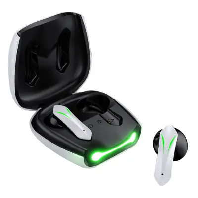 Brezžične igralne ušesne slušalke, Bluetooth 5.2 In-Ear slušalke z mikrofonom in LED