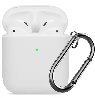 Silikonski etui za slušalke AirPods z obeskom za ključe, zaščitni ovitek za slušalke AirPods, odporen proti udarcem