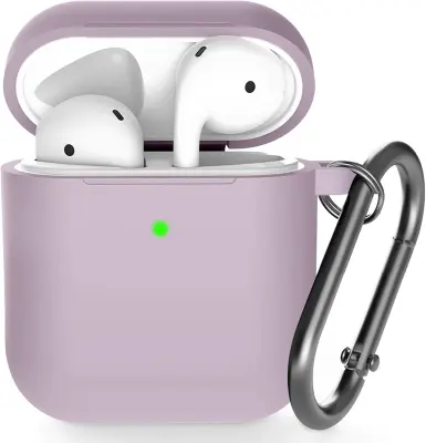Silikonska torbica AirPods z obeskom za ključe, 360°C zaščitna prevleka, odporna na udarce