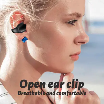 Ušesne slušalke Bone Conduction Bluetooth 5.3 s priponko, šport, tek