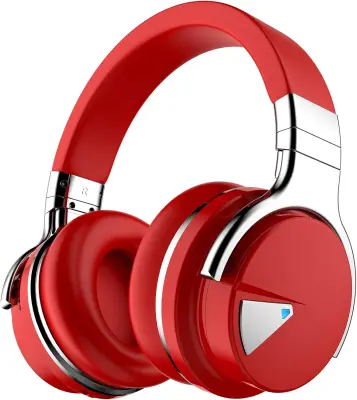 ANC Bluetooth glavne slušalke, globok bas, udobne ušesne blazinice, mikrofon