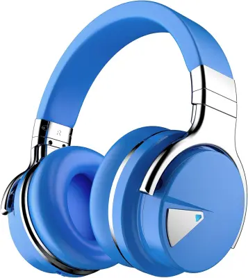 ANC Bluetooth glavne slušalke, globok bas, udobne ušesne blazinice, mikrofon