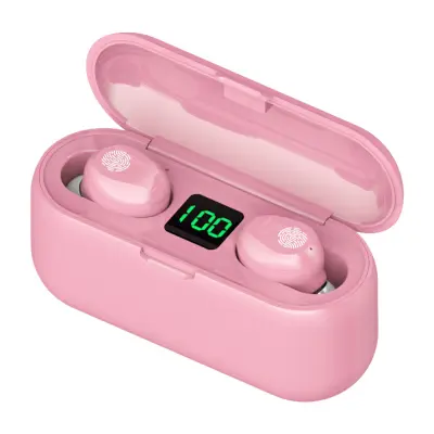 Slušalke Bluetooth 5.1 IPX5 z ohišjem 1200 mAh, stereo nizki toni, upravljanje šumov