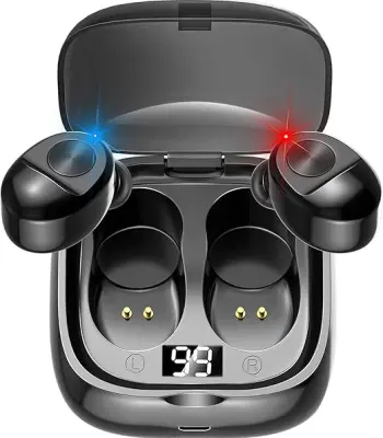 Slušalke Bluetooth, IPX8 vodoodporne s funkcijo zmanjševanja šuma