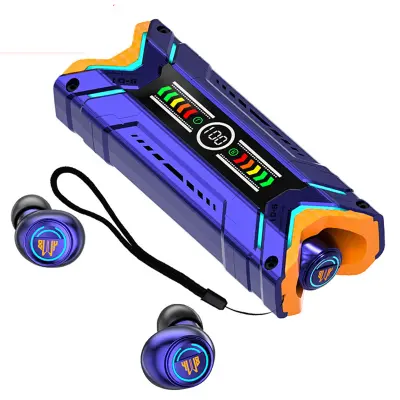 Sci-Fi Mecha TWS Bluetooth 5.3 ušesne slušalke, igralne slušalke za upravljanje skupine