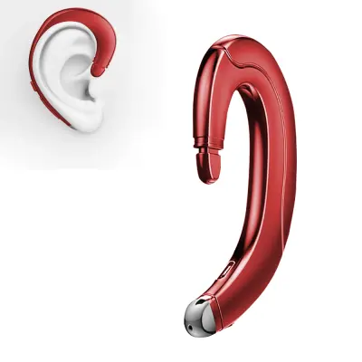 Ena ušesna slušalka Bluetooth 5.0, vodoodporna, upravljanje šumov, zasnova z ušesno kljukico