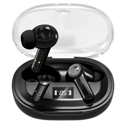 Slušalke Bluetooth z mikrofonom, HiFi stereo, upravljanje šumov, igranje