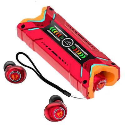 Sci-Fi Mecha TWS Bluetooth 5.3 ušesne slušalke, igralne slušalke za upravljanje skupine