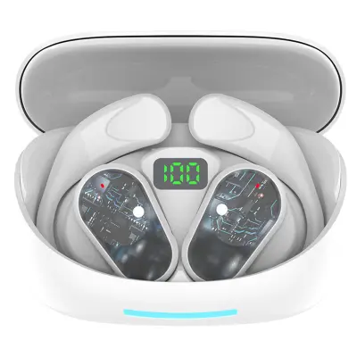 Slušalke Bluetooth 5.3, 68 ur predvajanja, LED zaslon, nizki toni, šport, over-ear