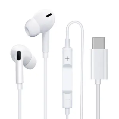 Žične ušesne slušalke Lightning za iPhone, ravna glava, v uho, upravljanje z žico
