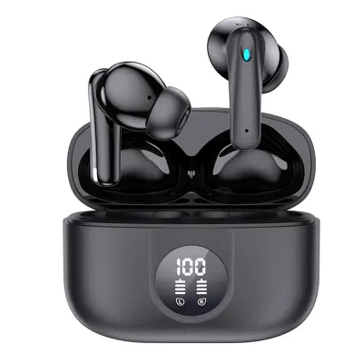 Slušalke Bluetooth 5.3, LED zaslon, bas, upravljanje šumov, iOS/Android