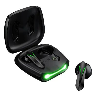 Brezžične igralne ušesne slušalke, Bluetooth 5.2 In-Ear slušalke z mikrofonom in LED