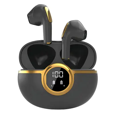 Slušalke Bluetooth, IPX5, stereo, mikrofon, odpravljanje šumov, etui za polnjenje