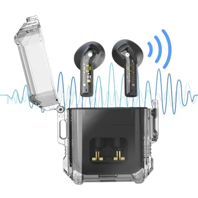 Brezžične slušalke Bluetooth 5.3, stereo slušalke za v uho