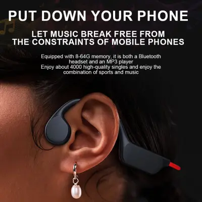 Slušalke za kostno prevodnost IPX8 z MP3 (32G), Open Ear Bluetooth 5.3