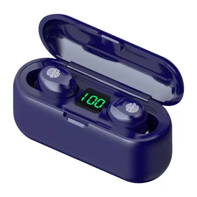 Slušalke Bluetooth 5.1 IPX5 z ohišjem 1200 mAh, stereo nizki toni, upravljanje šumov