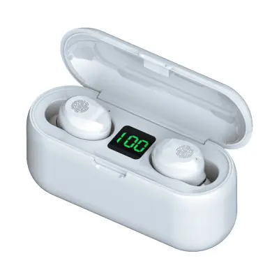 Slušalke Bluetooth 5.1 IPX5 z ohišjem 1200 mAh, stereo nizki toni, upravljanje šumov