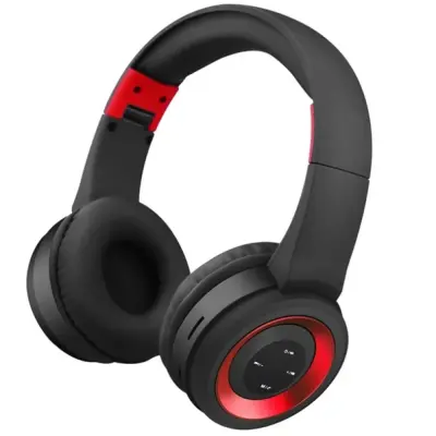 Zložljive športne slušalke Bluetooth, brezžične slušalke z nizkotoncem in mikrofonom