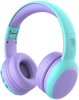 Otroške Bluetooth slušalke z mikrofonom, zaščita za sluh, širok stereo